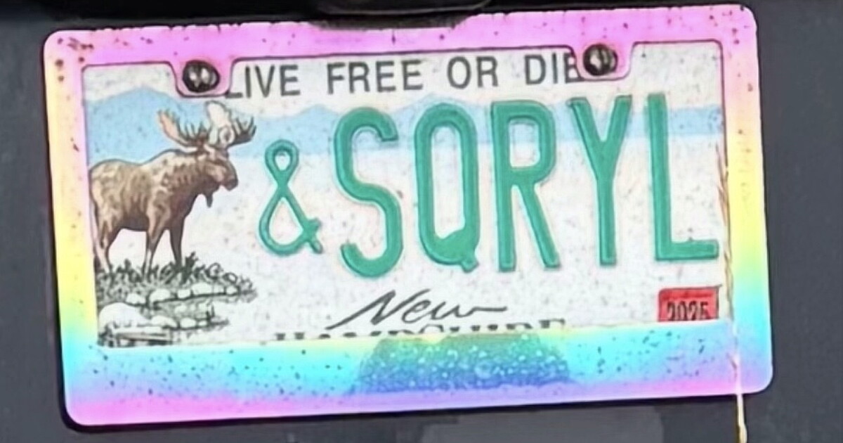 GR8PL8: New Hampshire car owners are driven by vanity