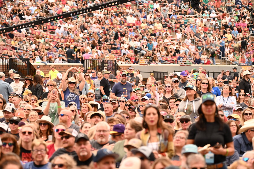 Crowd shot from Farm Aid 40, which was held at Huntington Bank Stadium in Minneapolis, Minnesota and marked the 40th anniversary of the concert event.