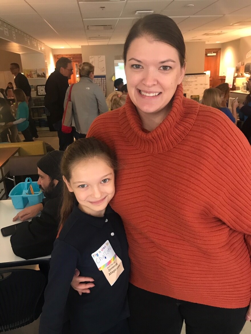 Erin Kelley is trying to work from home for the Brookside Business Association and the Southtown Council while homeschooling 9-year-old Charlotte.