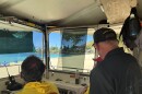 Inside the lifeguard tower at Waimea Bay on Sept. 4, 2025.