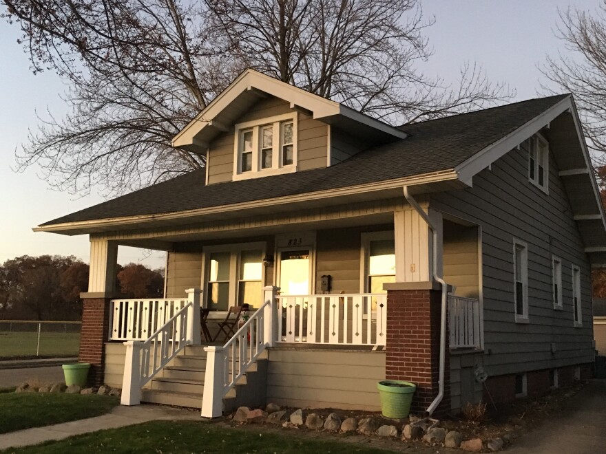 A photo of Eric Romain's Vallonia model home today.