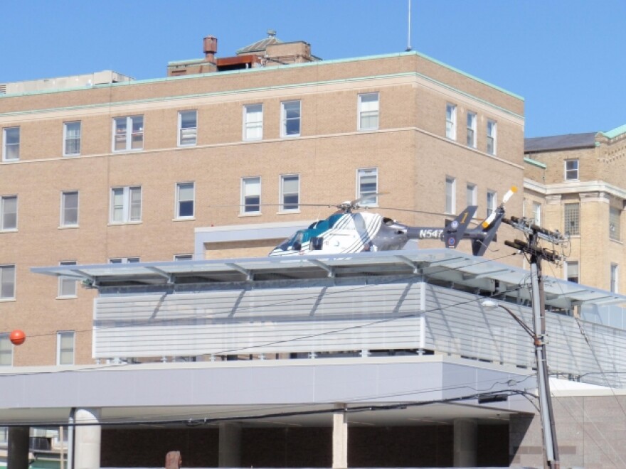 Helipad at Mercy Hospital from Abbott Road