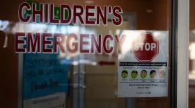 Covenant Children's Hospital, pictured on Feb. 26, 2025, in Lubbock, has added a patient screening check before patients go to the children's emergency entrance.
