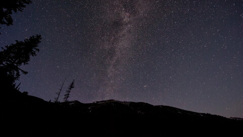 The night sky.