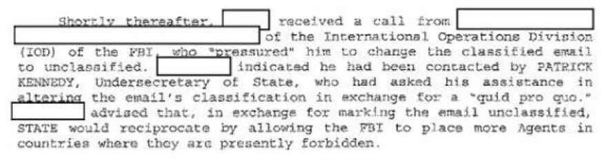 This comes from new investigative notes released by the FBI.