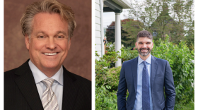 Democrats Kevin Stocker (left) and Aaron Gies (right) announced campaigns to challenge incumbent Republican Nick Langworthy for the congressional seat in New York's 23rd Congressional District in the 2026 midterms.