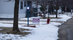A manufactured home is for sale at Ravinia Harbor Heights on Feb. 5, 2026, in Waterford, Wis.