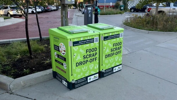Ann Arbor Farmer's Market location for food waste drop-off.