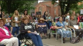 Hundreds of people gathered in Washington Square Park in Rochester Friday night to protest the treatment of undocumented immigrants.