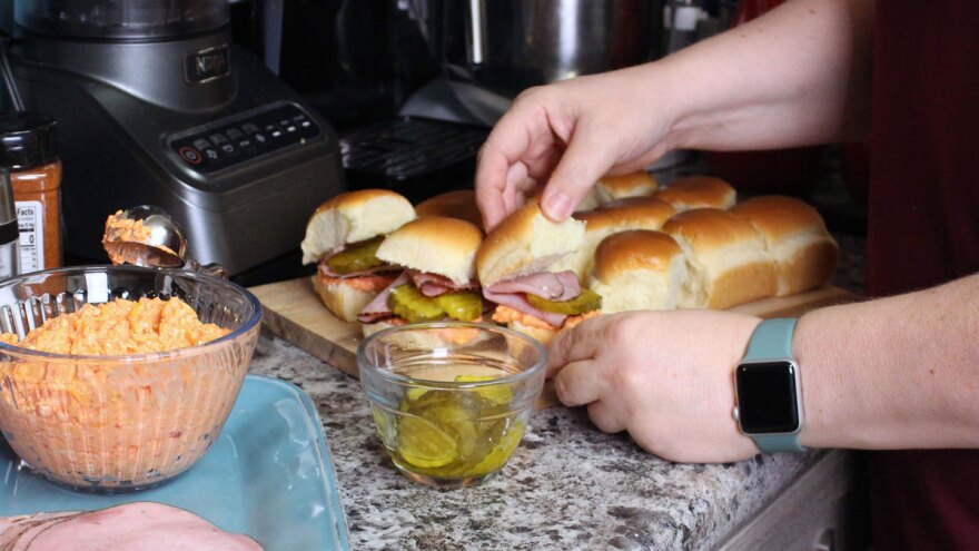 Porky Pimento Cheese Sliders