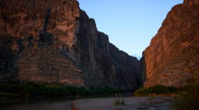 The rising sun illuminates Santa Elena Canyon, Saturday, Sept. 26, 2026, in Big Bend National Park, Texas.