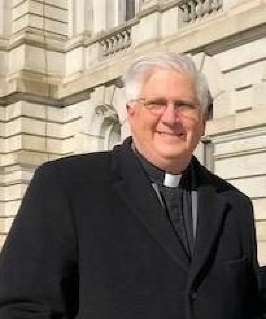 The Rev. Peter Cook with the New York State Council of Churches, photo by Karen DeWitt