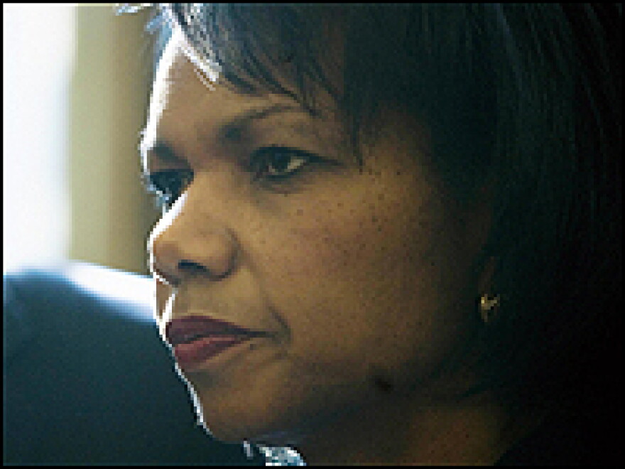 Secretary of State Condoleezza Rice didn't mention the startling development until she was five minutes into remarks prepared for the Senate Appropriations Committee.
