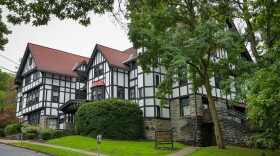 The Chi Phi fraternity house at Cornell University in Ithaca, N.Y., Monday, Sept. 28, 2026.