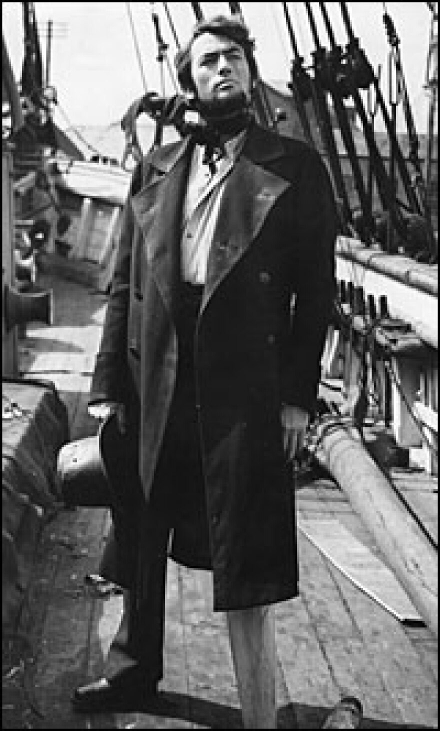 In the 1956 film production of <em>Moby-Dick</em>, Gregory Peck played a fanatical Captain Ahab.