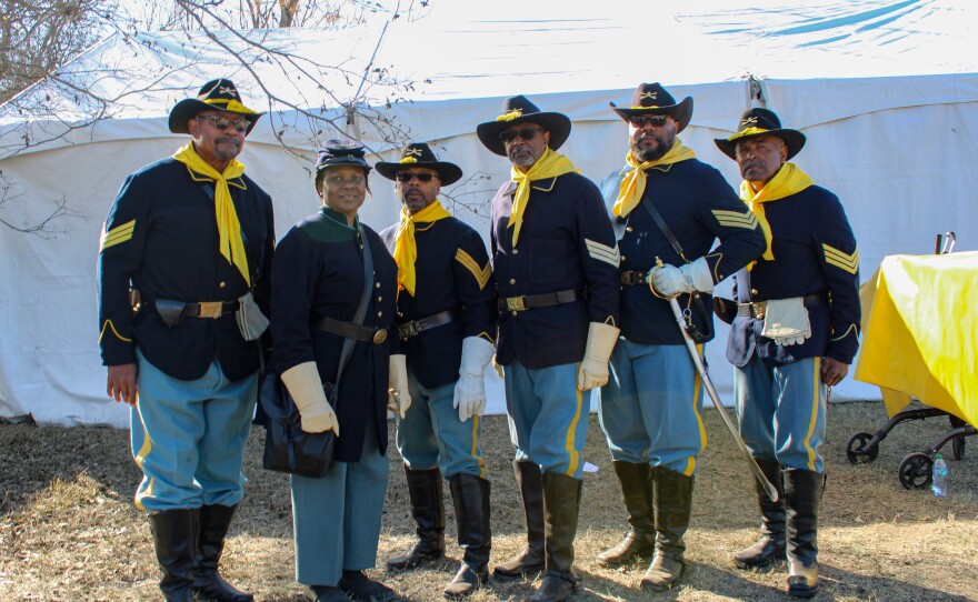 The Bexar County Buffalo Soldiers attend the MLK March year after year in full attire.
