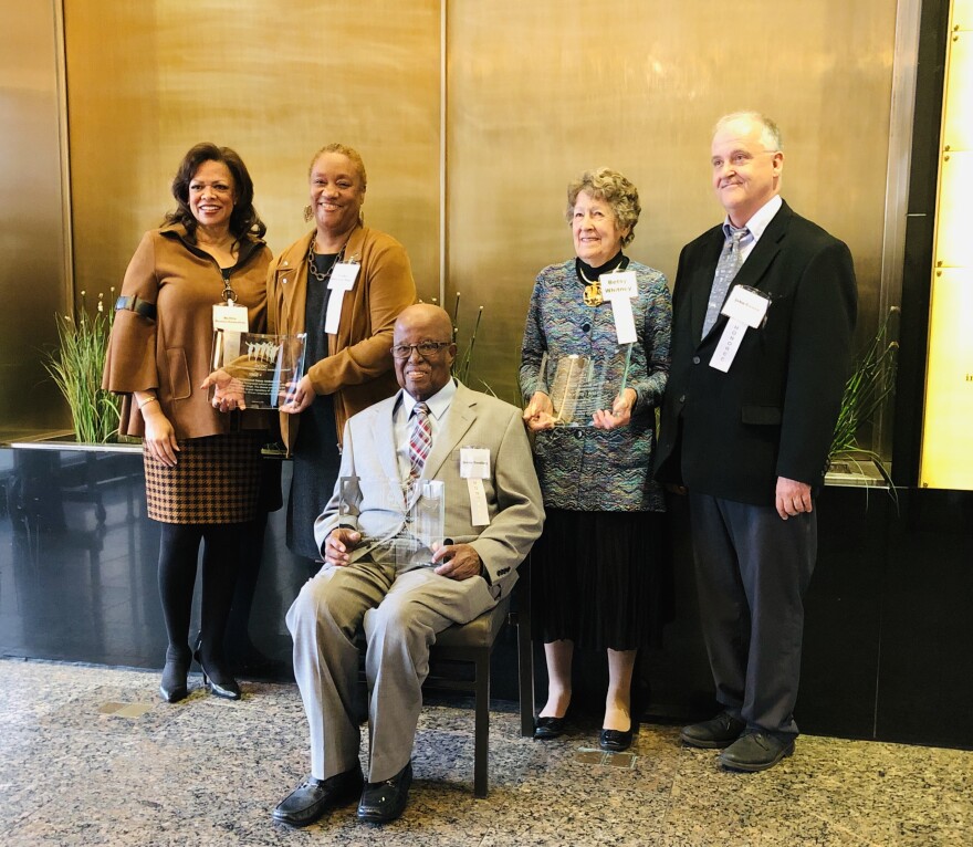 Left to right: RoNita Hawes-Saunders, Debbie Blunden-Diggs, Jesse Gooding Jr., Betsy Whitney, and John Gower.