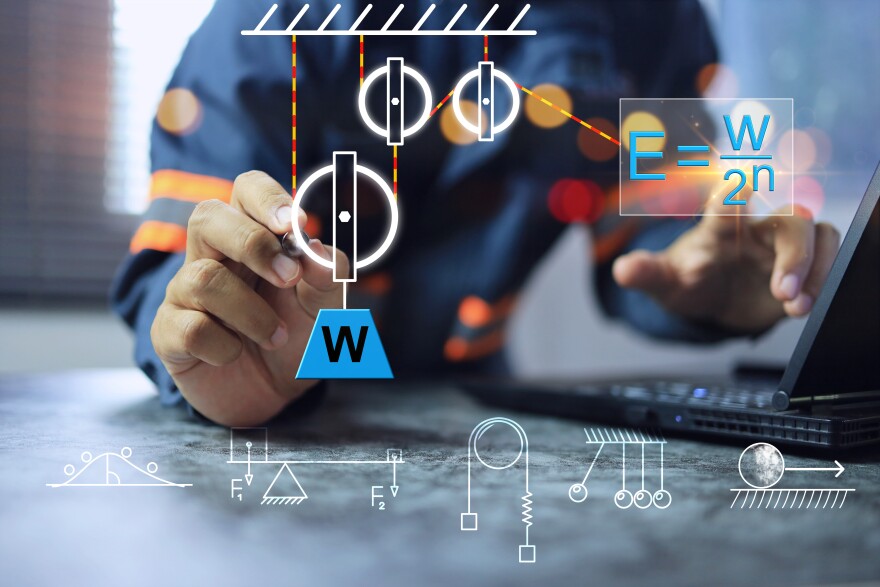 Engineer design using physics.