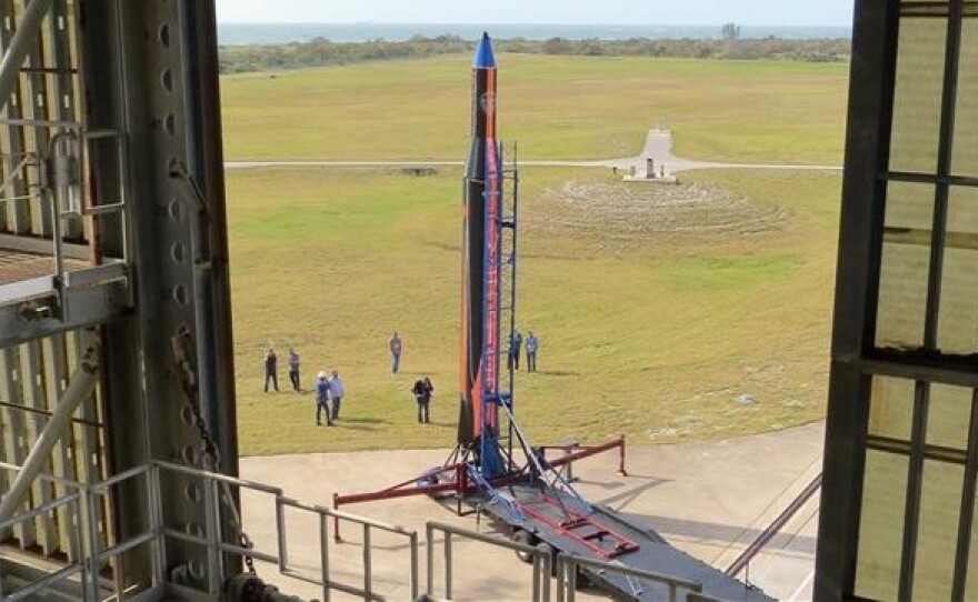 Pictured is a Vector Space Systems rocket Launch at Complex 46 of the Cape Canaveral Air Force Base. Vector has also launched from Spaceport Camden.