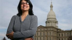 President Donald Trump said Rep. Rashida Tlaib and other minority women should go back to "the totally broken and crime infested places from which they came."