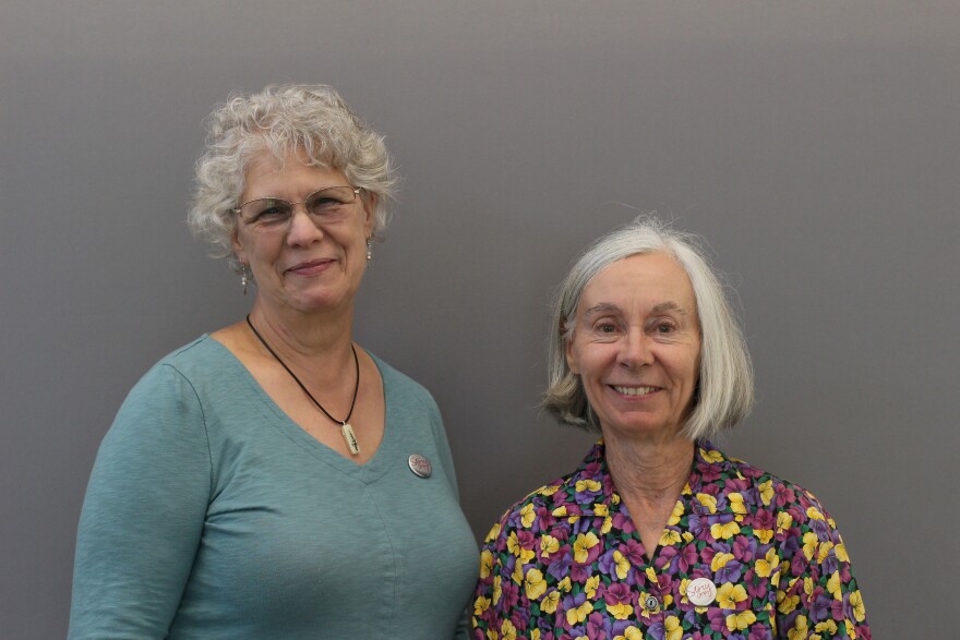 Harriet Weber (left) and Nancy Warner at their StoryCorps Northwest recording in Moses Lake.