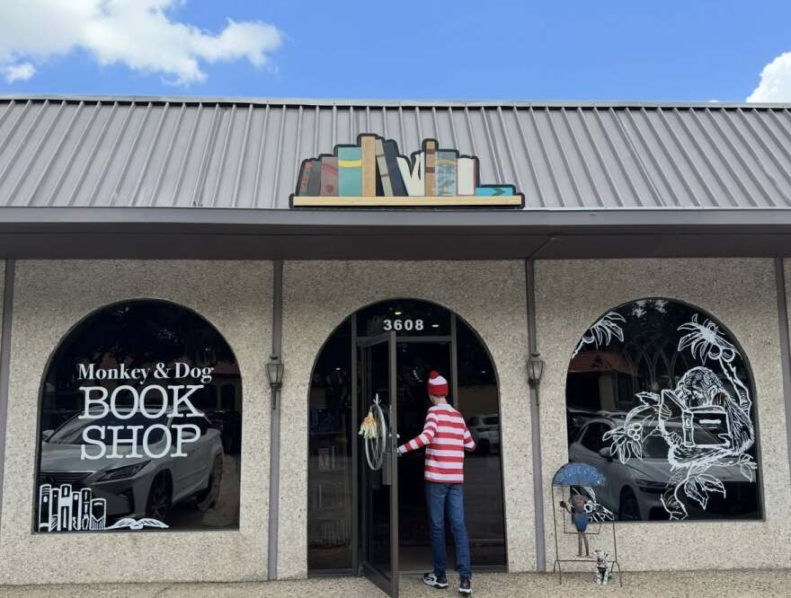 Monkey and Dog Books hosts a Find Waldo Local contest during the month of July.