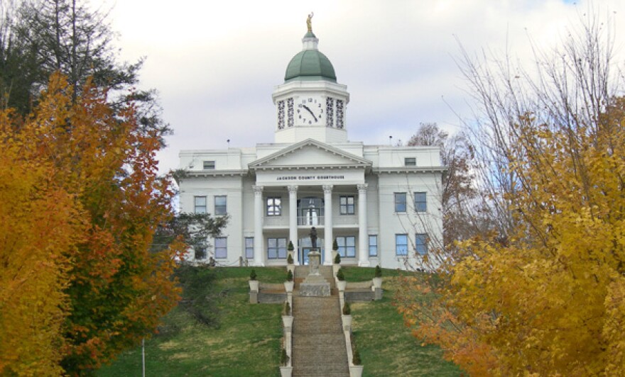 Photo: The old Jackson County Courthouse in Sylva, N.C.