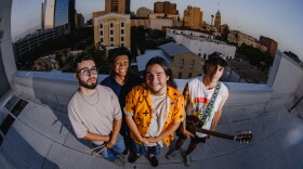 INOHA (L to R: Ricky Juarez, drums; Keanu Bicol, lead guitar and vocals; Chris Young, bass and vocals; Gavin Gonzalez, lead guitar and vocals)