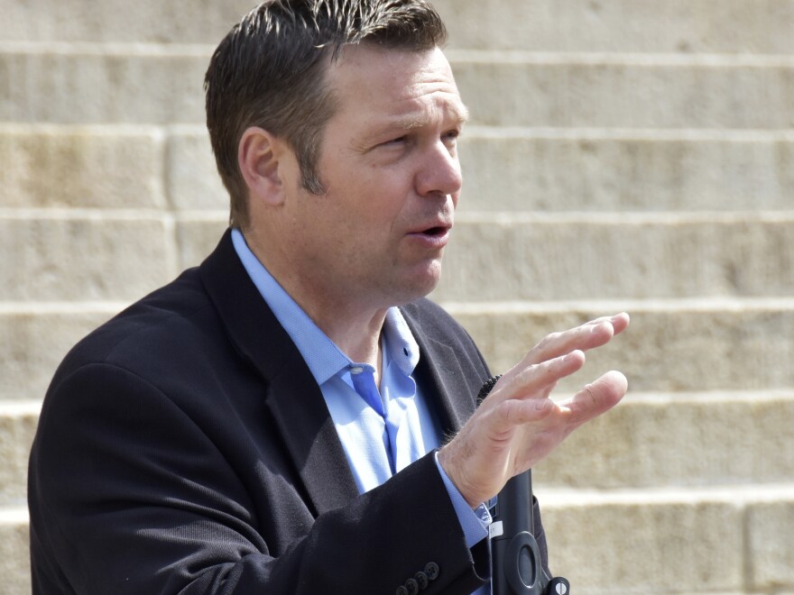 A federal judge says that Kansas' strict voter registration law is unconstitutional — and she also criticized Kansas Secretary of State Kris Kobach, who represented his office in defending the law.