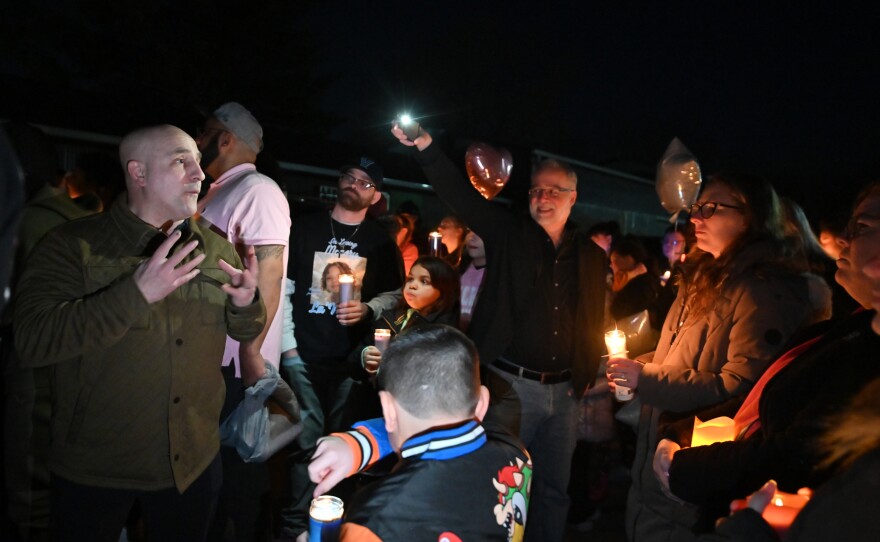 ASL interpreters helped to relay the message at Saturday night's vigil for La’Niyah 'Lala' Clark in Wilkes-Barre.