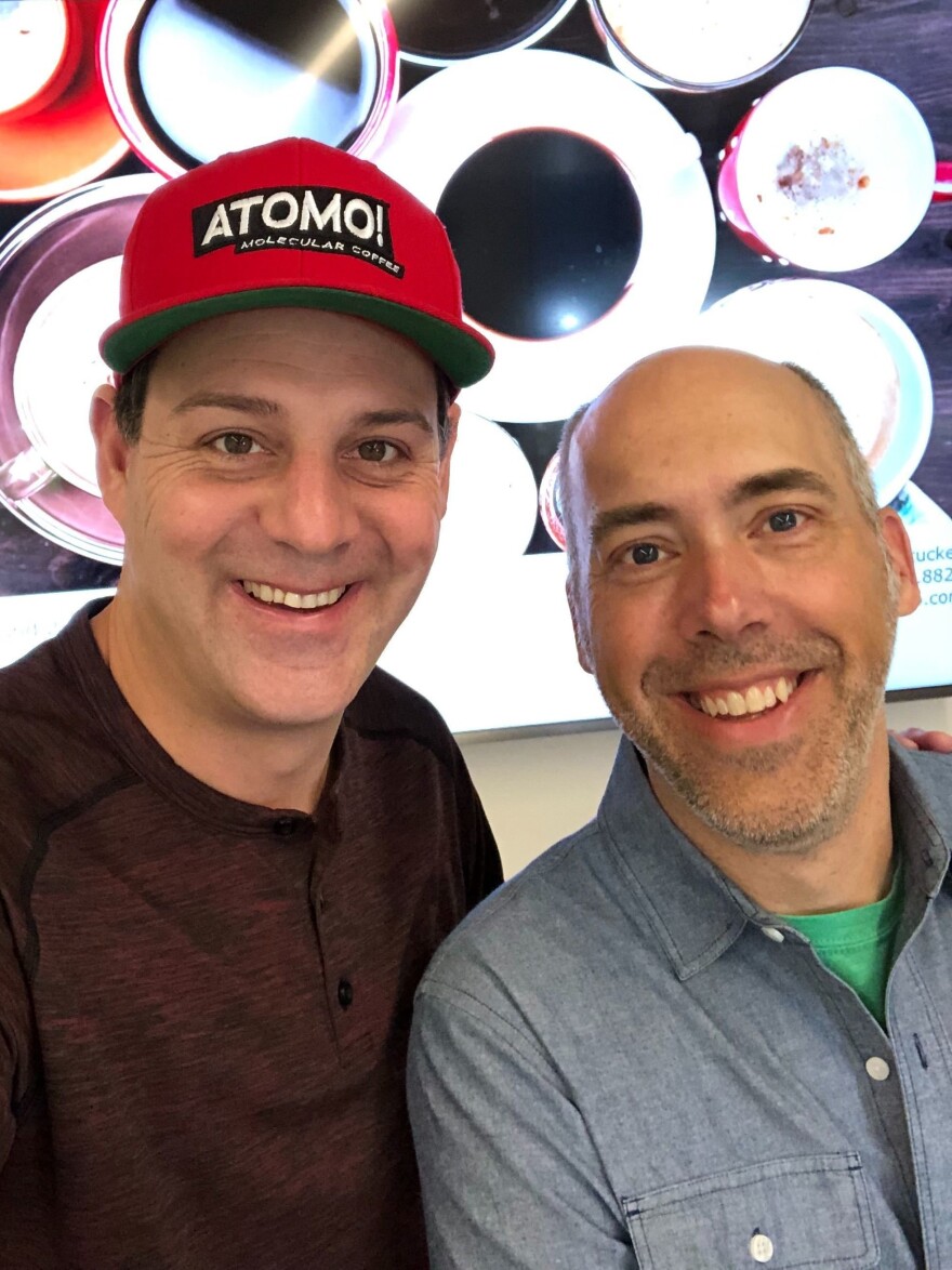 Stopforth, left, and his partner, Andy Kleitsch, had to drink (and spit out) several inferior concoctions before they felt they got the ratios right.