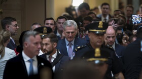  Rep. Kevin McCarthy, R-Calif., leaves the House floor after being ousted as Speaker of the House at the Capitol in Washington, Tuesday, Oct. 3, 2023.