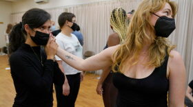 People attend an intimacy workshop run by Intimacy Directors and Coordinators (IDC).