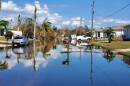 A flooded neighborhood in the Harlem Heights neighborhood in Fort Myers. Numerous blocks there remain flooded six days after Hurricane Ian made landfall in Southwest Florida. 10/04/22