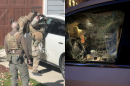 Reisini and Roos say CBP agents boxed in their car in east Charlotte on Monday, Nov. 17, 2025.