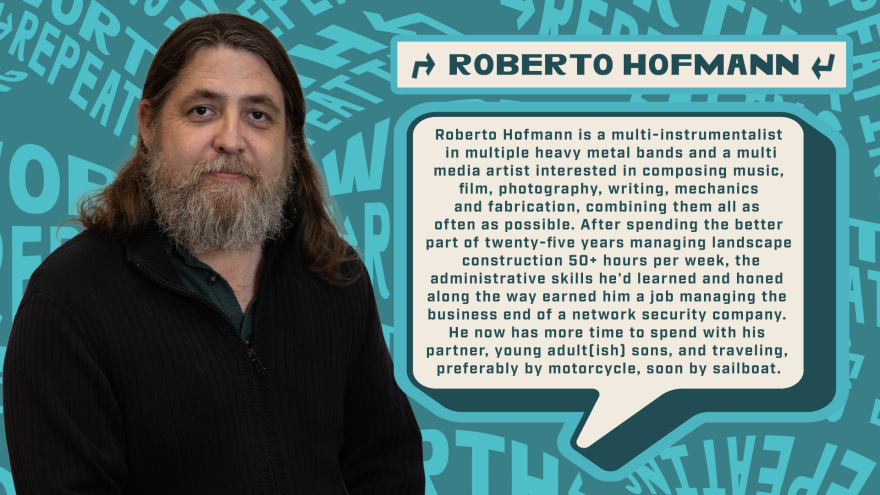 Our next storyteller is Roberto Hofmann. Roberto shares a story about a high that messed with his sense of direction.