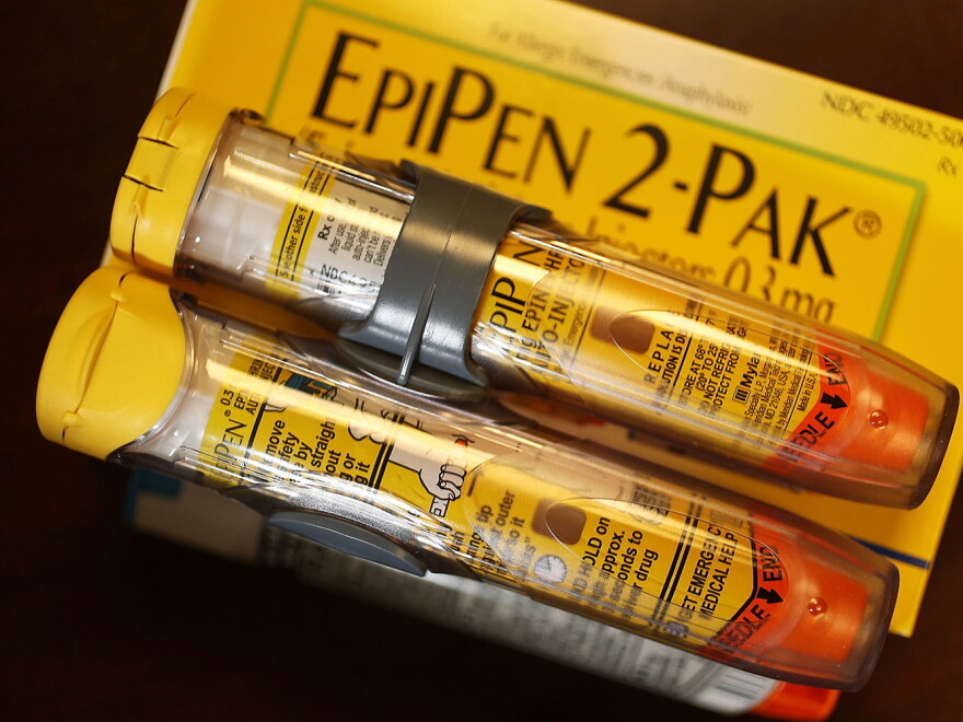 The cost of an EpiPen two-pack has risen more than 400 percent in recent years. The drug is used to halt severe allergic reactions.
