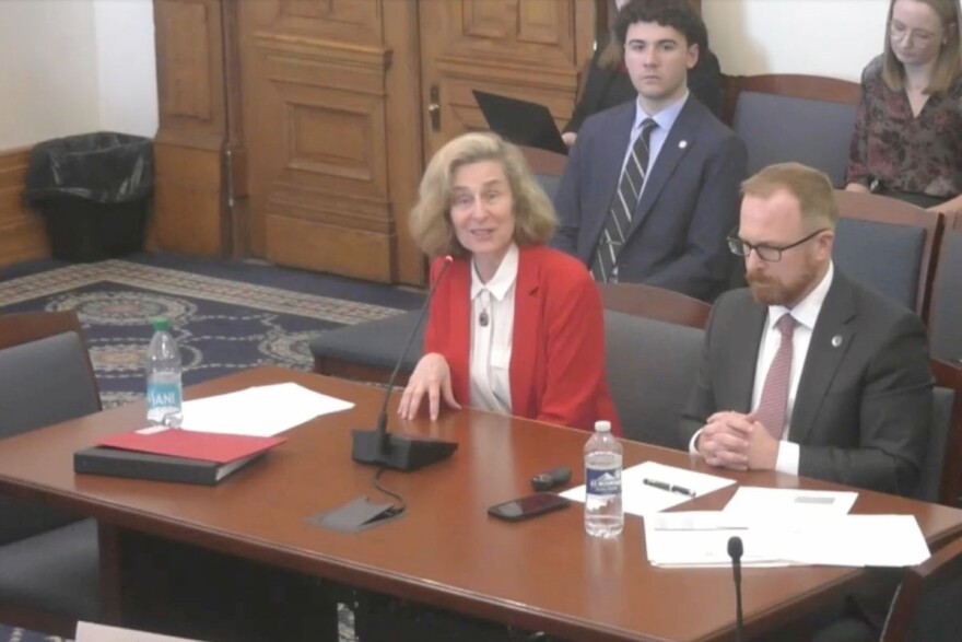 Indiana University President Pamela Whitten presented IU's priorities to the Senate appropriations committee on March 11.