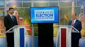 Screenshot from WETM debate Oct. 6.