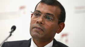 Former Maldives President Mohamed Nasheed at a press conference on Jan. 25, 2016, in London. (Chris Jackson/Getty Images)