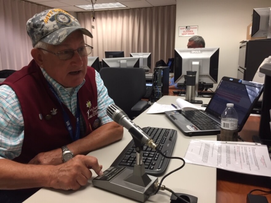 Ham radio operator Warren Rickey calls amateur operators statewide in SC HEART's weekly training exercise.  The group was founded to provide emergency communications when a disaster destroys phone and Internet capabilities.