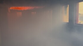 Flames, and smoke can be triggered by remote control at the new Ventura County Fire Department Life Fire Training Complex in Camarillo, to create simulated firefighting experiences.