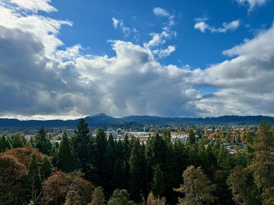 Eugene as seen from Skinner Butte October 21, 2024