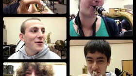 Members of the Ballard High School jazz band, which is one of 15 finalists in the Essentially Ellington High School Jazz Band competition.