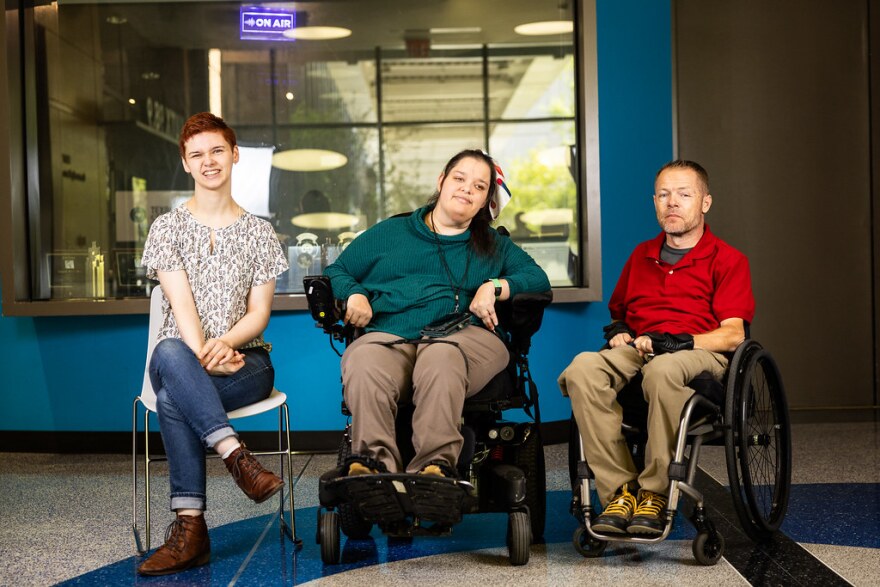 Disability advocates Lauren Gerken, Amy Litzinger and Chase Bearden work in the trenches of public policy affecting people with disabilities.