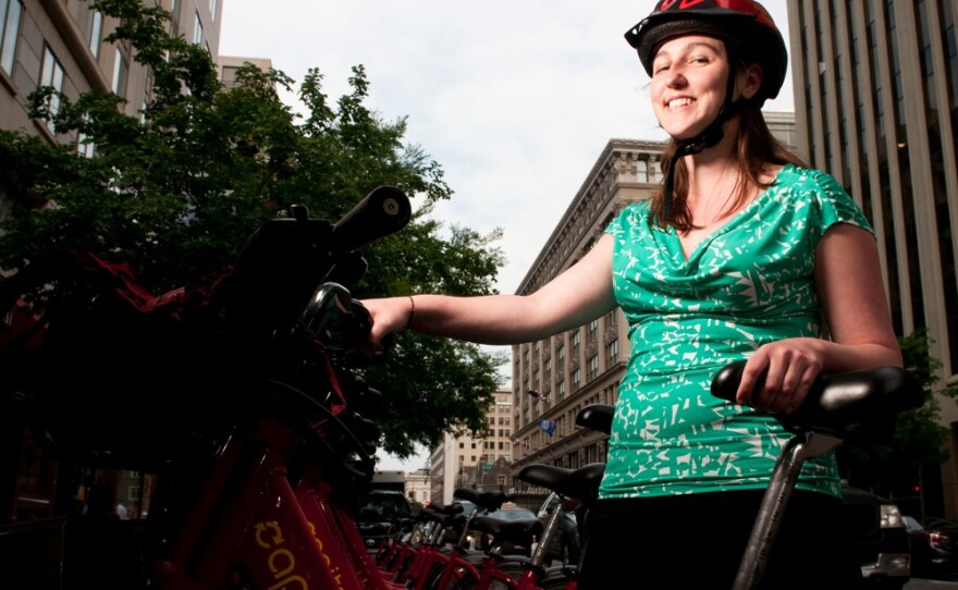 bike share with helmet Capital Bikeshare Last-mile delivery workers eligible for