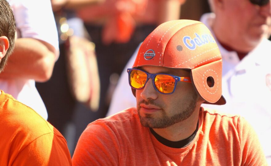 A fan's reaction as the game heads into overtime.