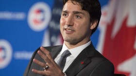 Canadian Prime Minister Justin Trudeau speaks at the U.S. Chamber of Commerce, in Washington, D.C., in 2016. At home, Trudeau has faced a growing political scandal in recent weeks.