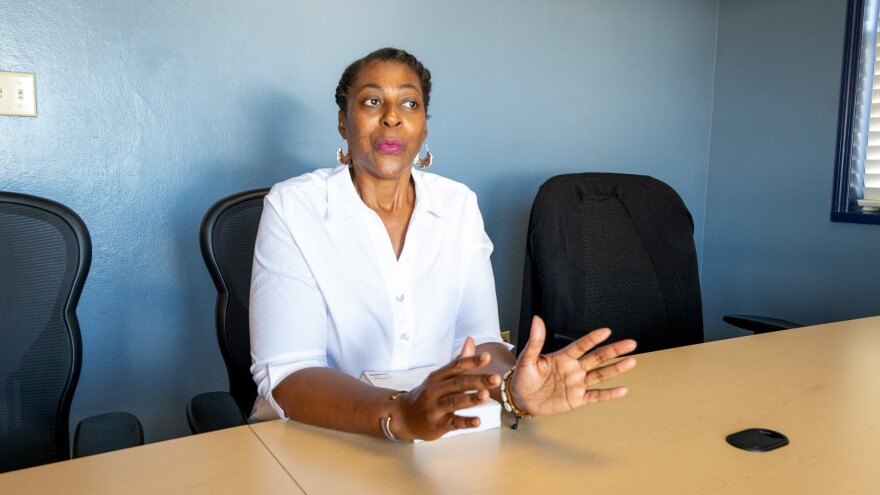 Ida Smith, pictured previously in the WTJX conference room, has filed a formal complaint with the Virgin Islands Board of Elections against Supervisor of Elections Caroline Fawkes.