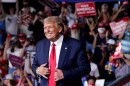 President Donald Trump is pictured campaigning in Winston-Salem, N.C. on Sept. 8, 2020.